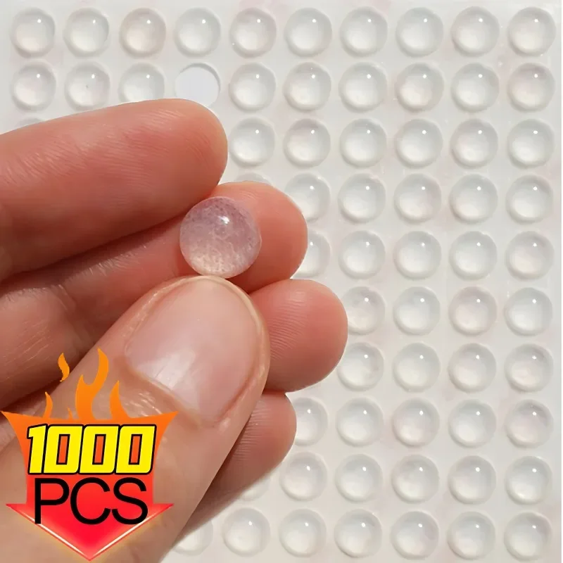 Silicone Furniture Dots Self-Adhesive Clear Door Stop Rubber Damper er Cabinet Bumpers Cushion Protective Pads