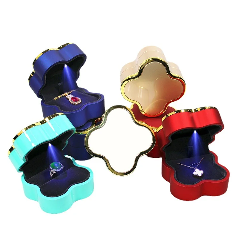 CreativeLEDLampJewelryBoxHighendMarriageGiftJewelCase