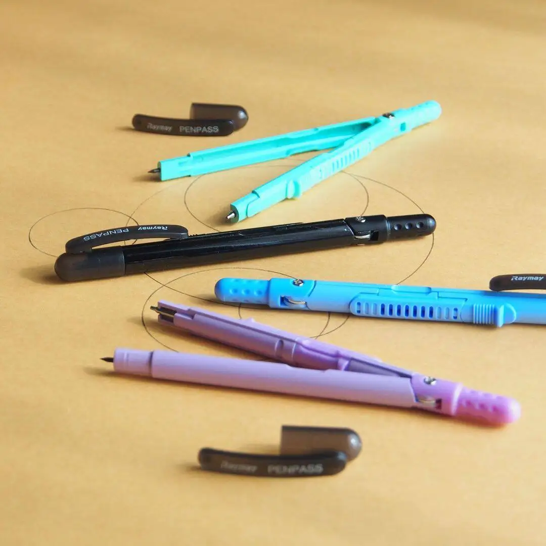 RAYMAY Fujii PENPASS 컴퍼스(0.5mm 기계식 연필심 포함) ? 초등학생을 위한 완벽한 수학 도구(모델 JC903)
