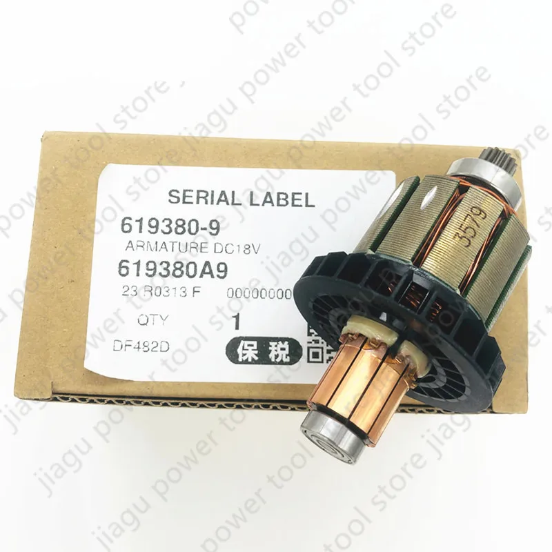 Armature DC18V โรเตอร์เปลี่ยนสําหรับ Makita DF482D DHP482 DDF482 ไฟฟ้าชิ้นส่วนเครื่องมือ 619380-9 619583-5 1