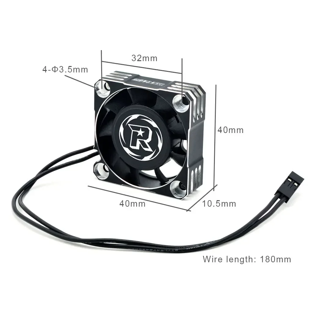 High-Performance Adjustable Metal Cooling Fan for RC Cars
