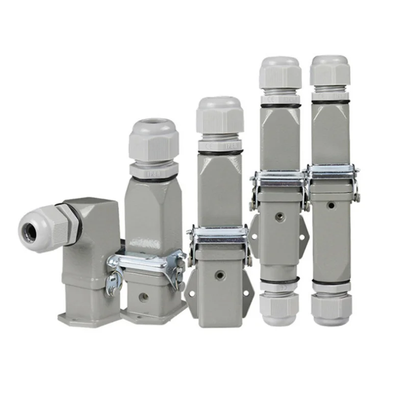 Heavy Duty Waterproof Rectangular Aviation Plug Socket - Heavy Load Connector, 10A, Male