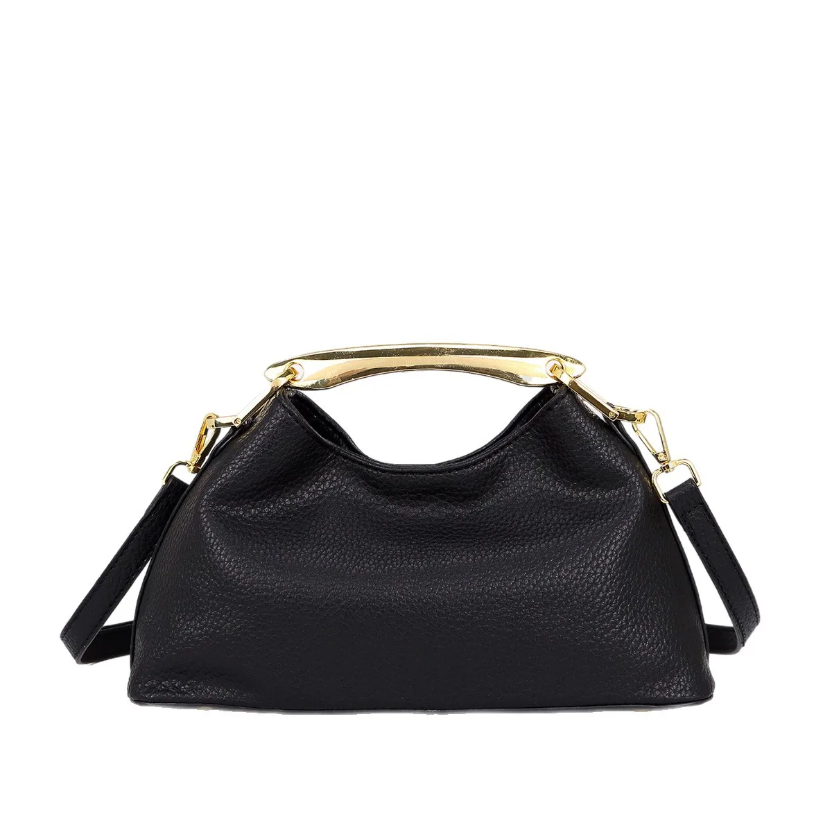 Fashionable Bucket Bag Women's Spring Summer Versatile Handbag Crossbody Korean Style Soft Polyester Lining Zipper Closure