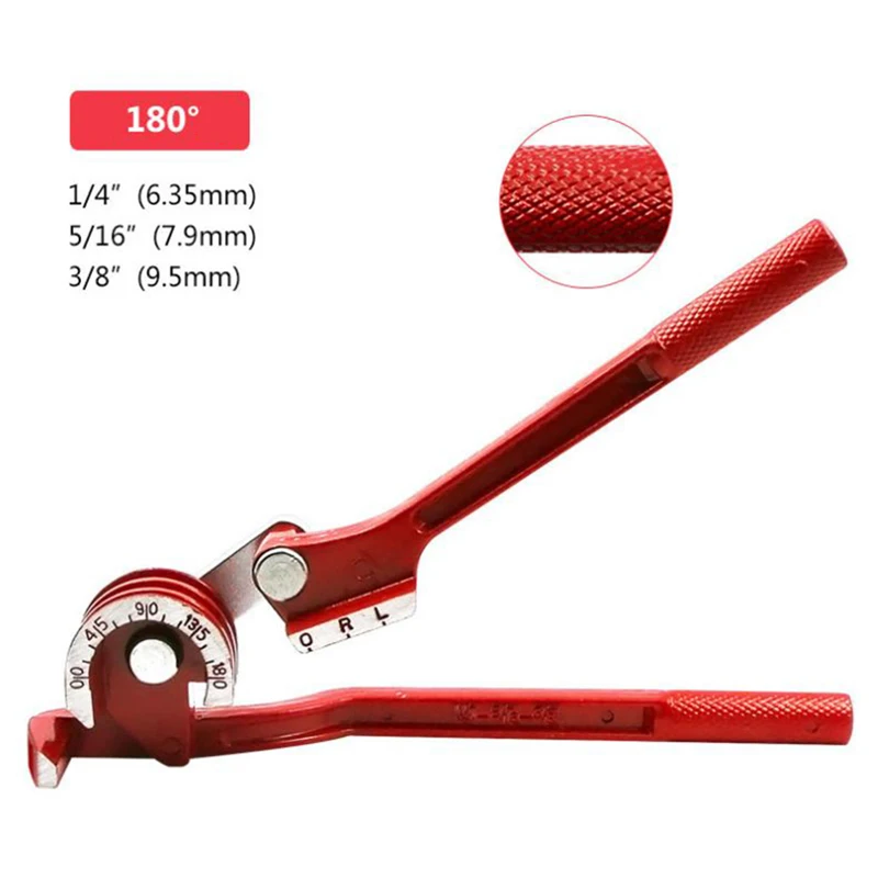 3-in-1 Tube Bender 90/180 Degree Combination Tube Bender Pipe Bending Tool Metric 6mm 8mm 10mm Inch system 1/4 5/16 3/8 HandTool tube bender