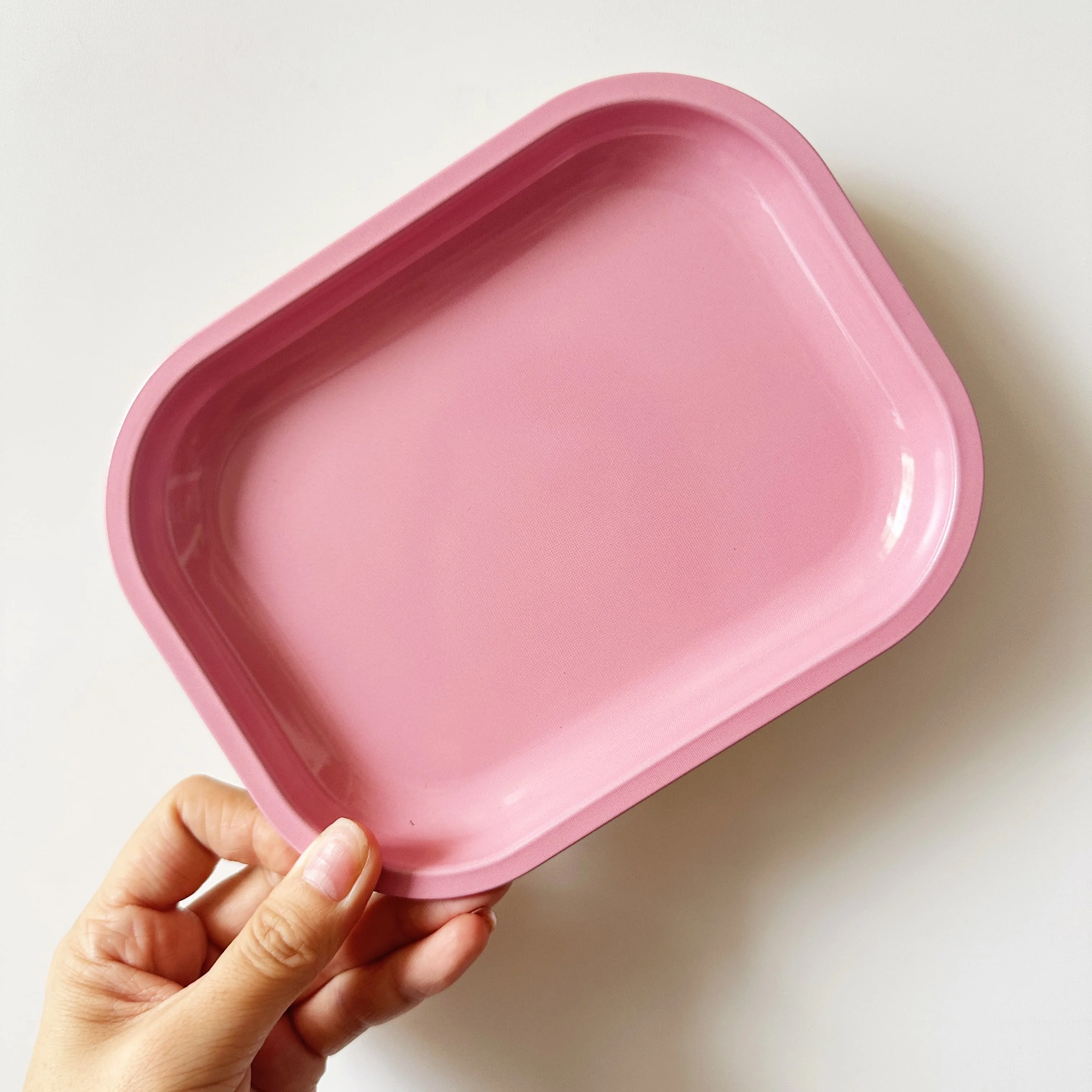 Chic Pink Heart Aesthetic Mini Rolling Tray (7 x 5)