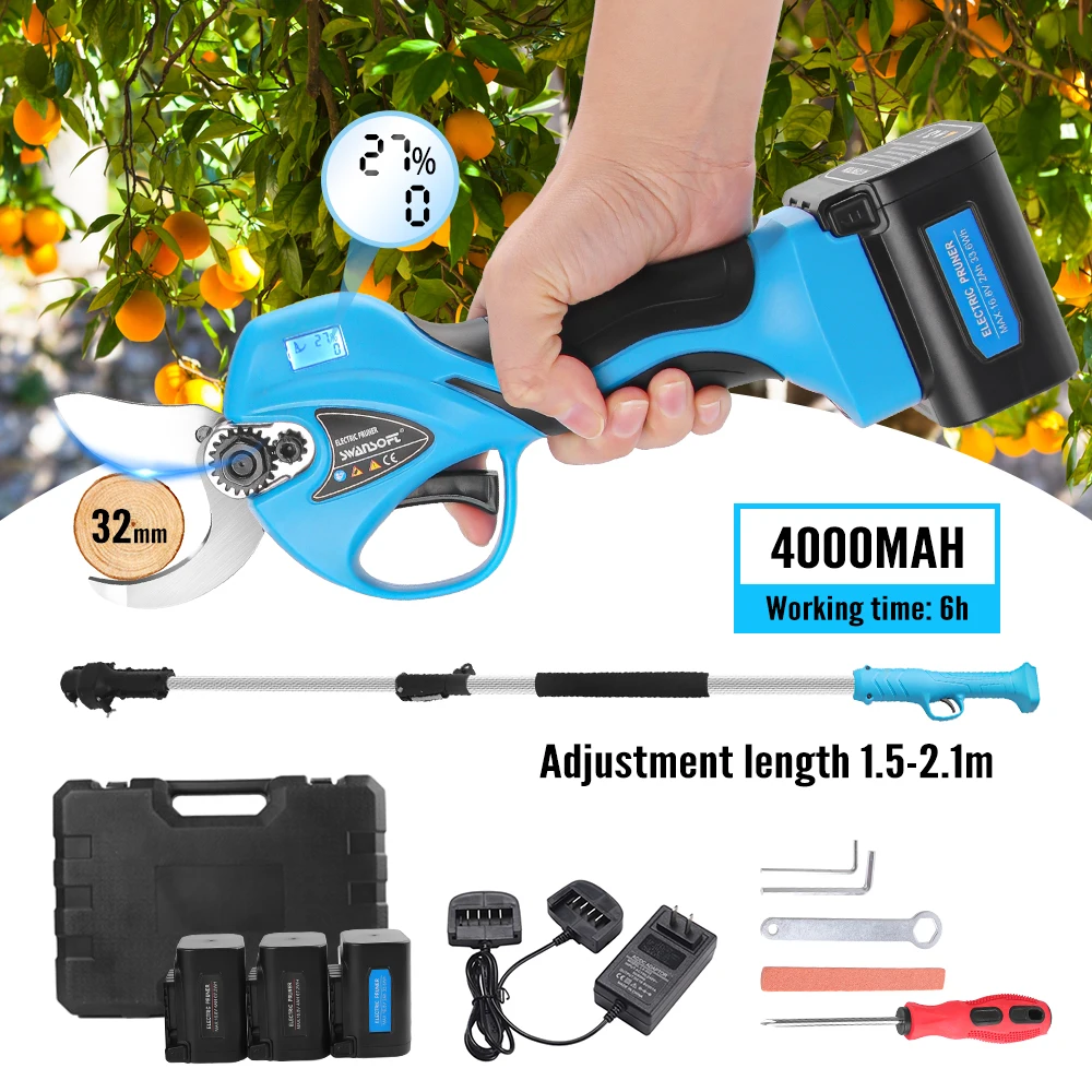 Forbici Da Potatura Elettriche Senza Fili Professionali Attrezzi Da Giardino Portatili Forbici Da Giardinaggio Multifunzionali Senza Fili Potatore Ele