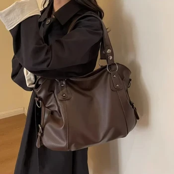 Borsa Hobo femminile Borse a tracolla di grande capacità Borsa tote grande Stylsih Borse a tracolla Hobos in morbida pelle da donna Donna сумки