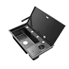Multifunctional Nano Stainless Steel Kitchen Sink with Cover Plate, Thickened Single Basin Island Table Sink 88*51*22CM 1