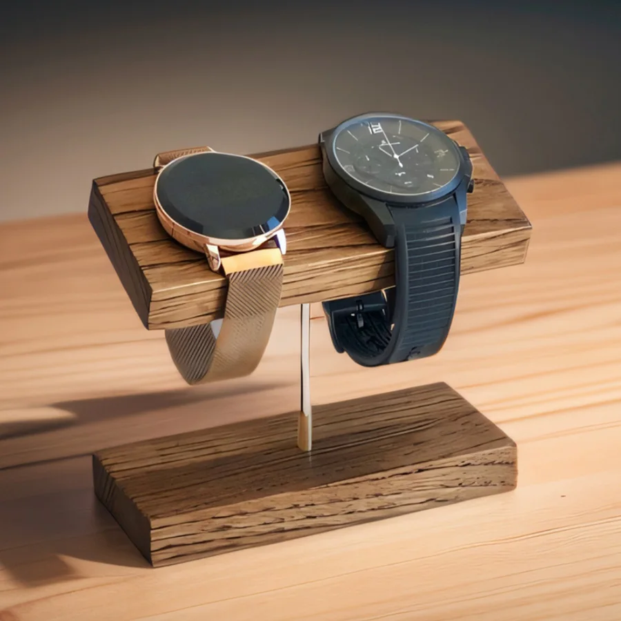 Soportes de exhibición de relojes de madera, soporte para pulsera
