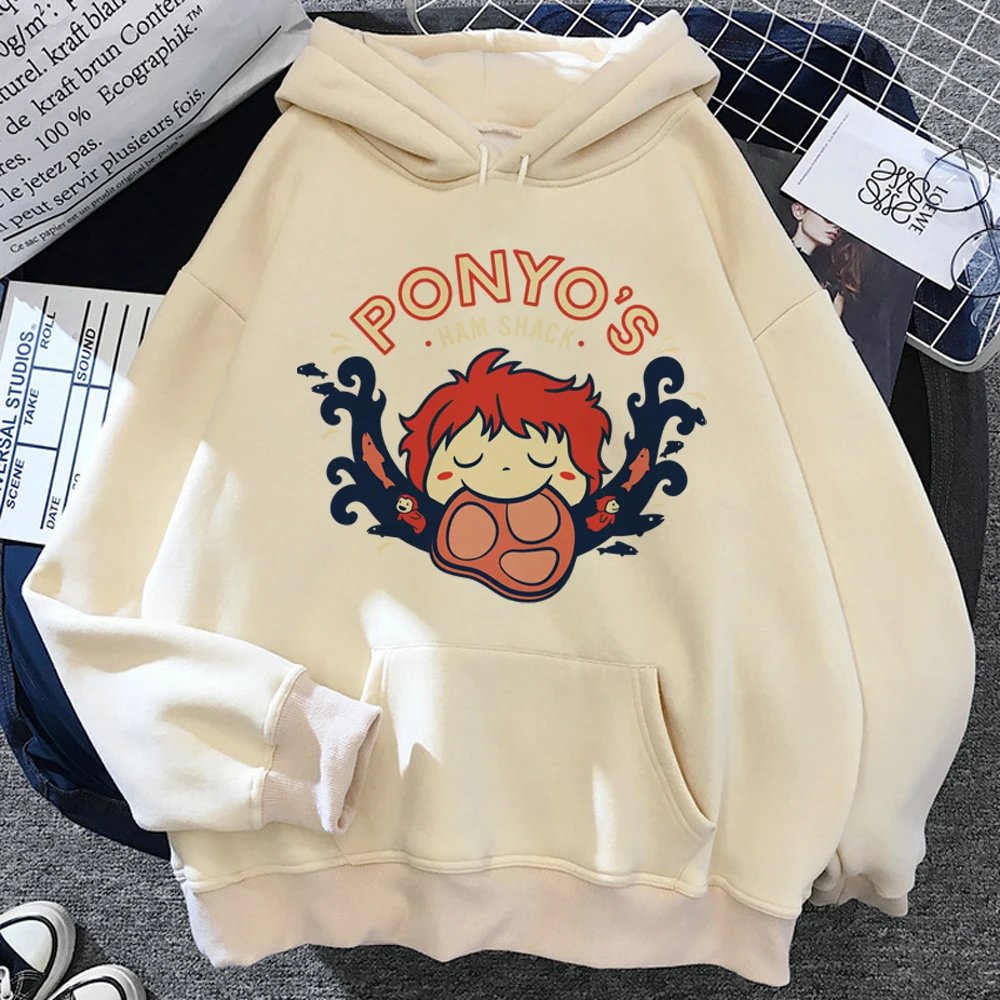 

Женские толстовки Ponyo y2k, зимний свитер с капюшоном в японском и корейском стиле, Женская флисовая одежда