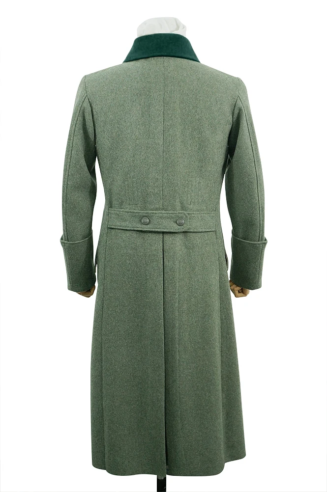GUGJ-005 WWII German M36 Kriegsmarine Coastal EM Fieldgrey wool Greatcoat