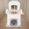 Commode Chair Commode Shower Chair Detachable Folding Non Slip Strong Load Bearing Toilet Safety Chair for Bathroom Squat Toilet 6