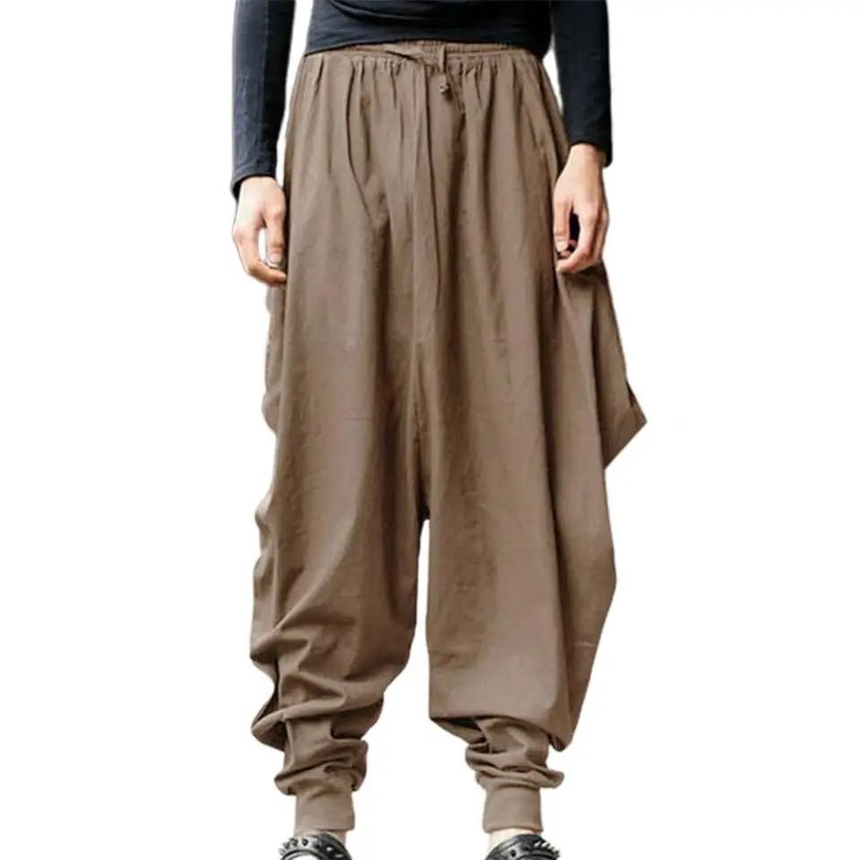 Zomer Dames Wijde Pijpen Broek Katoen Linnen Zeven Broek Hoge Taille