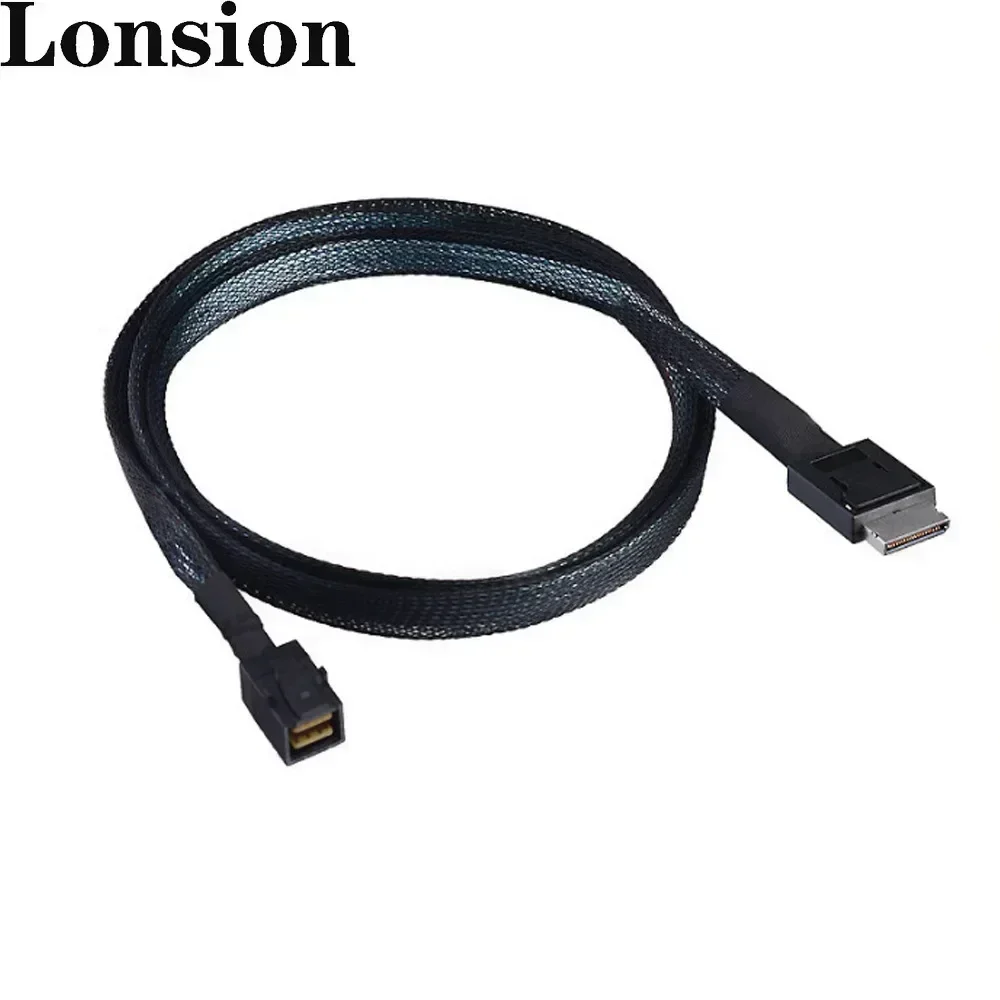 PCIe Oculink SFF-8611 4i - 미니 SAS SFF-8643 케이블 - SSD/GPU/서버용 고속 데이터 전송 케이블