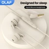 Liquid Silicone Headphones 3.5mm Jack Wired Earphones Handsfree In-Ear Sleep Wired Headset With Mic In-line Control Earbuds 1