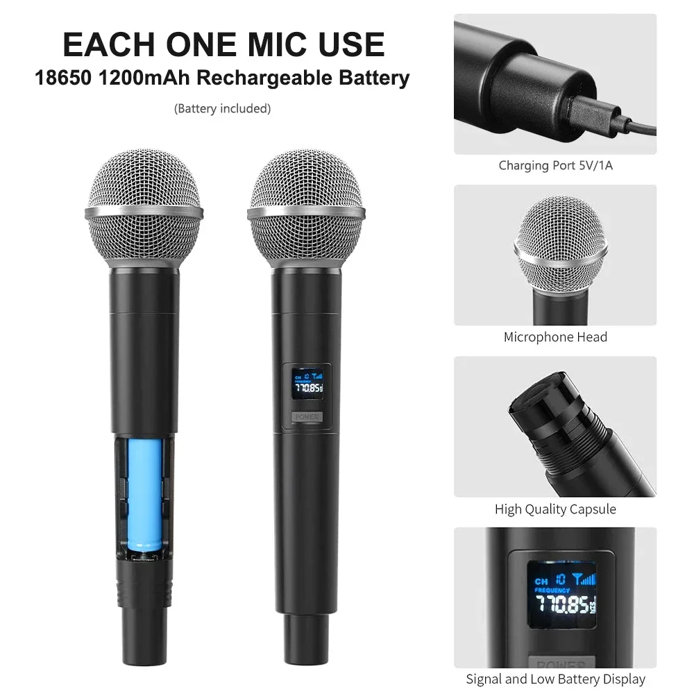 מקרופונים ערכת קריוקי אלחוטית 8211 kolbomusic.com