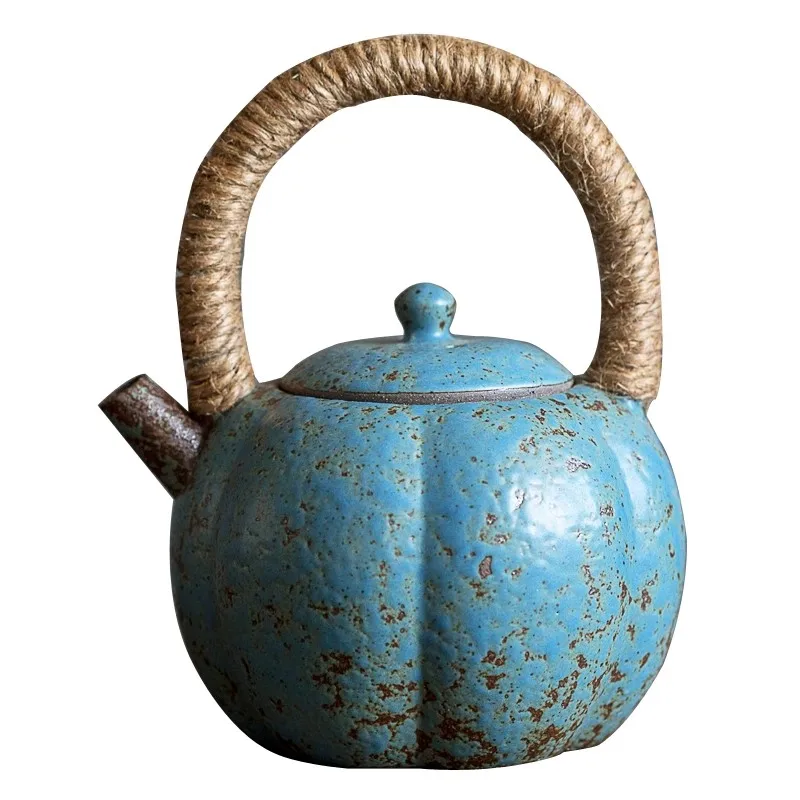 Vintage Handle Jug Ceramic Teapot Single Pot Tea Making Utensils Kung Fu TeaPot Tea Making Tools Tea Infuser Teaware Teapots