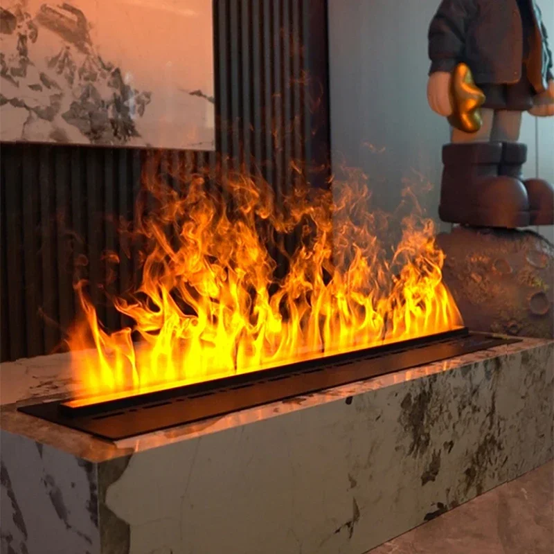 3D Atomized Fireplace Water Vapor Fireplace With Colorful Flame ECO Decorative no risk of fire Mist Intelligent Indoor Electric