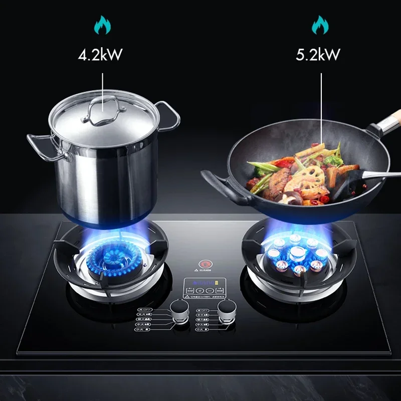Gas Stove Dual  Household Embedded Natural  Liquefied Gas Stove Fierce fire  Cooktop Gas stove 3