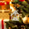 Christmas Wooden Candlestick Star Jesus Advent Pendants Charming Suspending Nativity Ornaments Set For Festival DIY Crafts - Image 2
