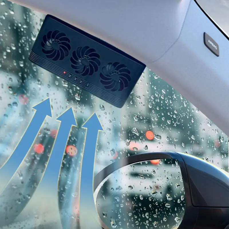 Car Ventilation Fan Solar Auto Cooling Fan Energy-Saving Air Circulation Tool For Sedan RV Small Car SUV Truck