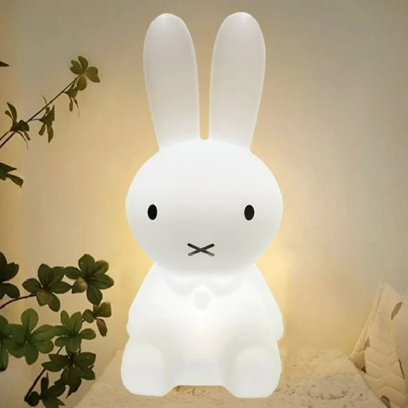 Cute Lighting Rabbit Mood Light LED Desk Lamp Children's Gift Bedroom Bedside Light Living Room Floor led desk lamp