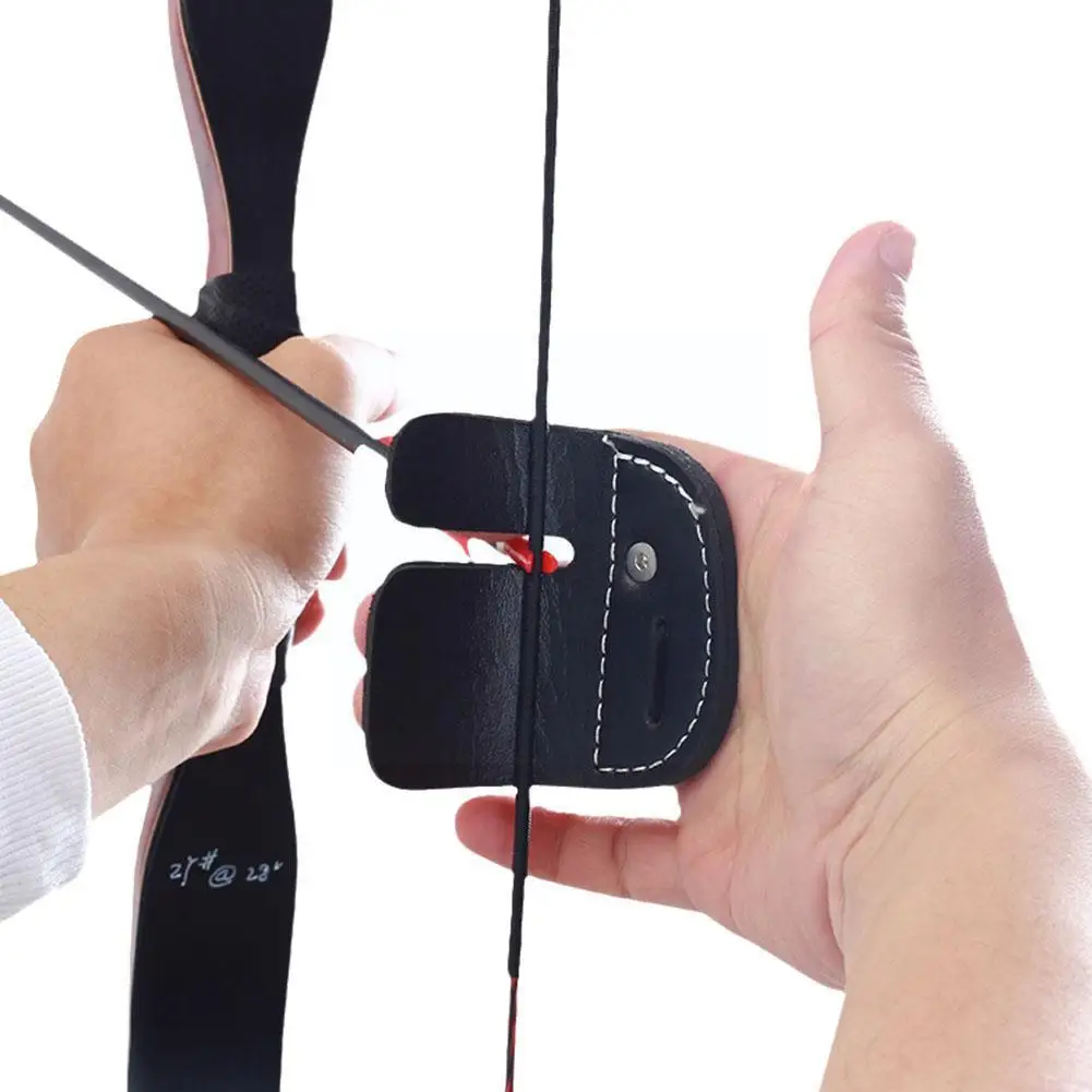 

Finger Recurve Bow Accessories Finger Protect Guard Fine Workmanship Archery Finger Tab Comfortable For Training Finger V0N7