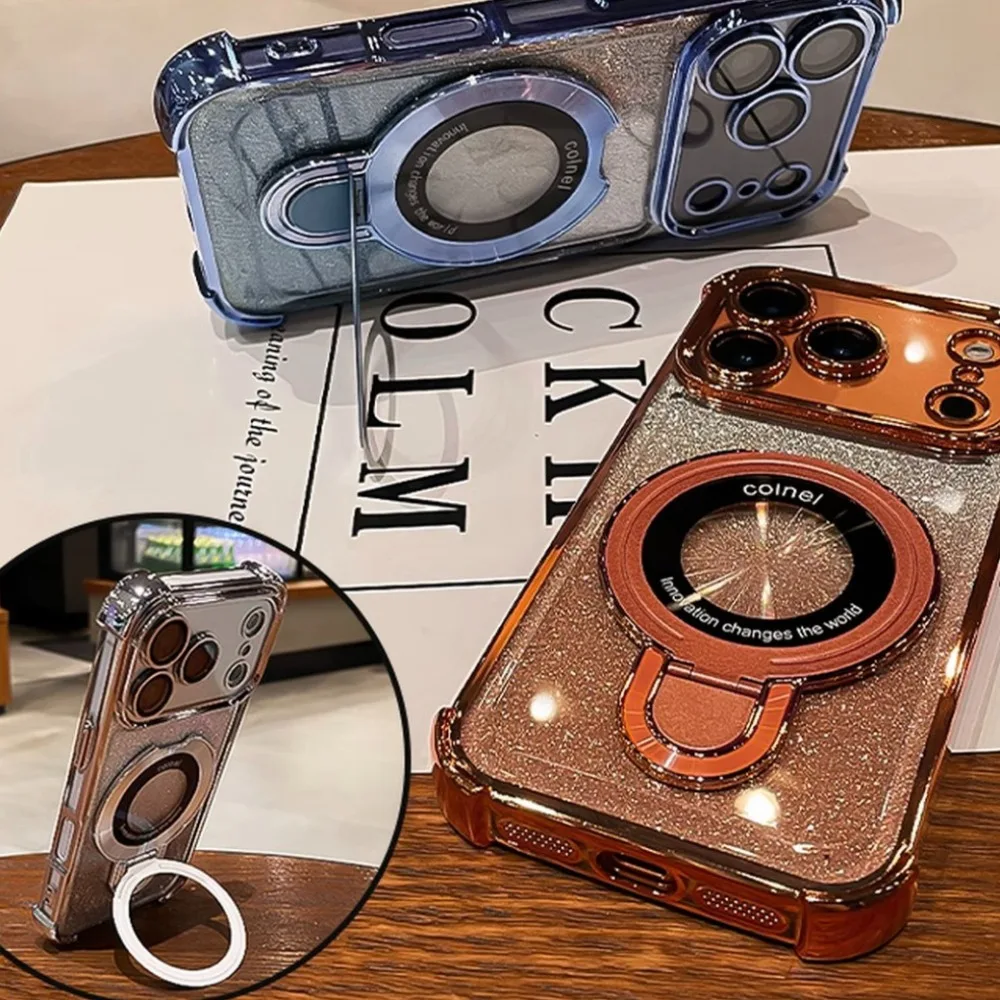 Glitter Ring Holder with Gradient Bumper and Camera Protection