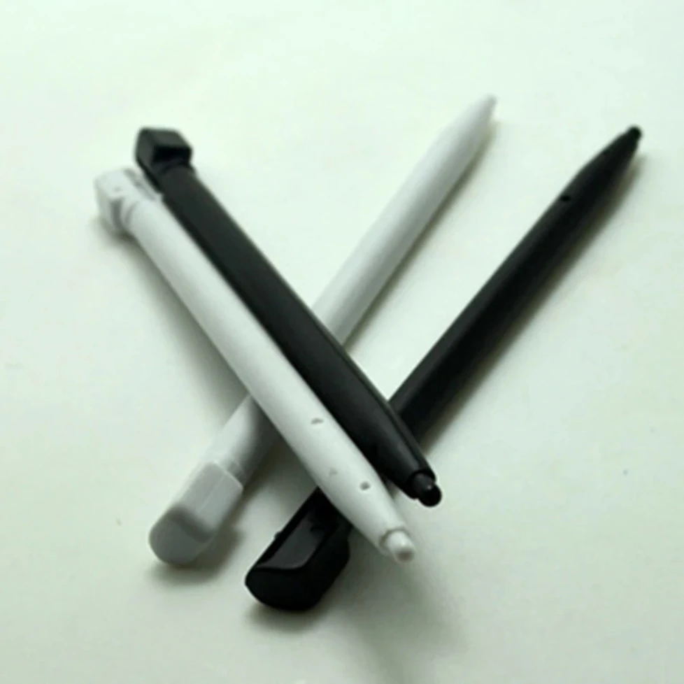 100pcs Black White Plastic Stylus Game Console Touch Screen Pen for DSI NDSI Stylus Accessories