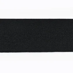 Elastic Band for Sewing and Stretching Fabric (Black)