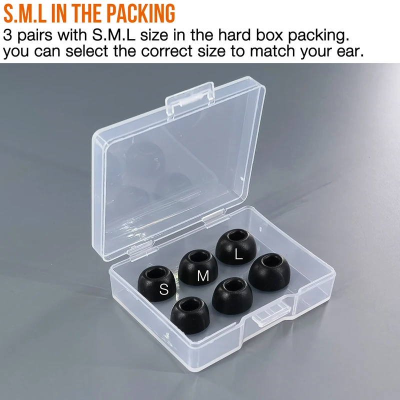 TENNMAK Memory Foam Eartips Replacement for soundcore by Anker