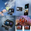 Action Camera 5K30FPS 4K60FPS 2.0 Touch LCD 48MP EIS DVR Webcam Dual Screen Wi-Fi 170D Waterproof 30M 5X Zoom Sports Camera 4