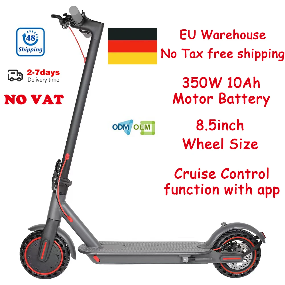 Free Shipping EU Stock Top Quality Electric Scooter 350W 10Ah 8.5inch