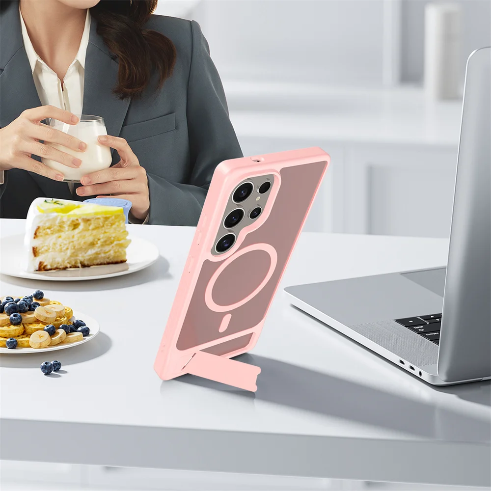 Premium Stand Phone Case with Wireless Charging Capability