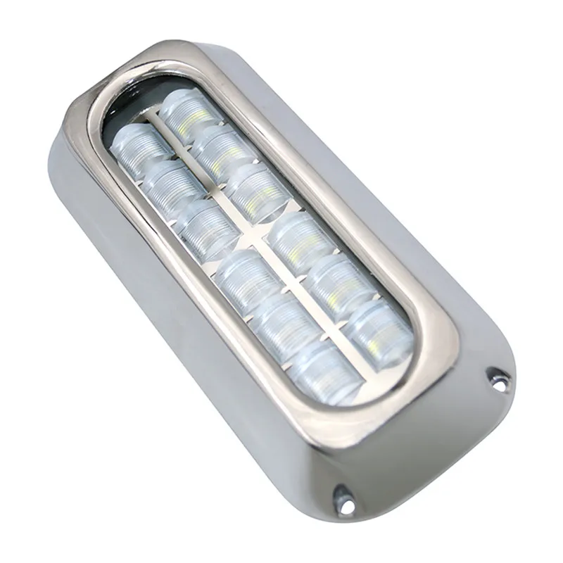 고출력 120W 블루 콜드 화이트 RGB RGBW 특수 각도 리모컨 방수 IP68 해양 요트 보트 수중 LED 해양 조명