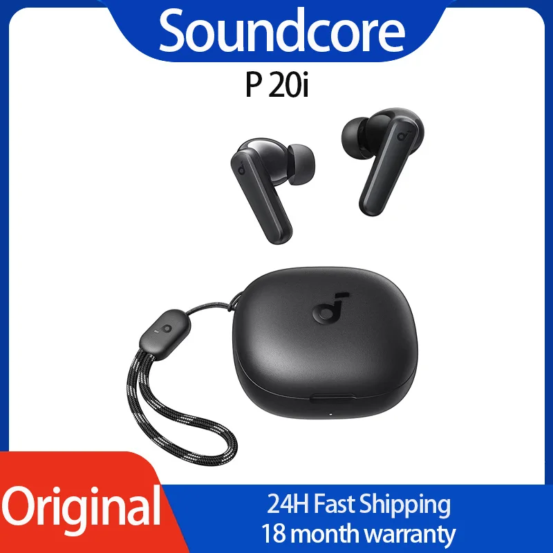 Soundcore by Anker P20i True Wireless Earbuds 10mm Drivers Big Bass Bluetooth 5.3 30 HPlay Time IPX5 Waterproof