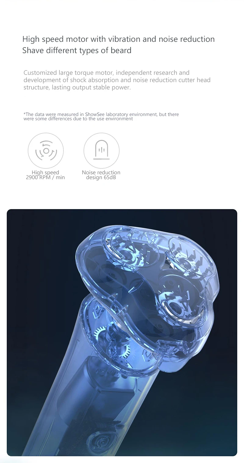Xiaomi Showsee F1-BK Electric Shaver description image 6
