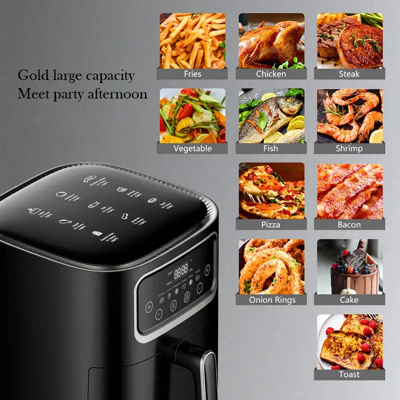 New Visual Glass Smart Fryers Xl 15 Liters Household Visible 15L 12L 12 Litre Window Air Fryer 10 Litres