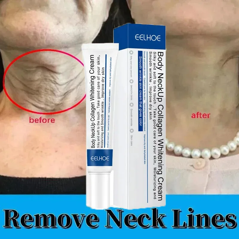 Effective Collagen Neck Cream Reduce Double Chin Fade Fine Lines Anti-Wrinkle Firm Whitening Brighten Neck Skin Care Products