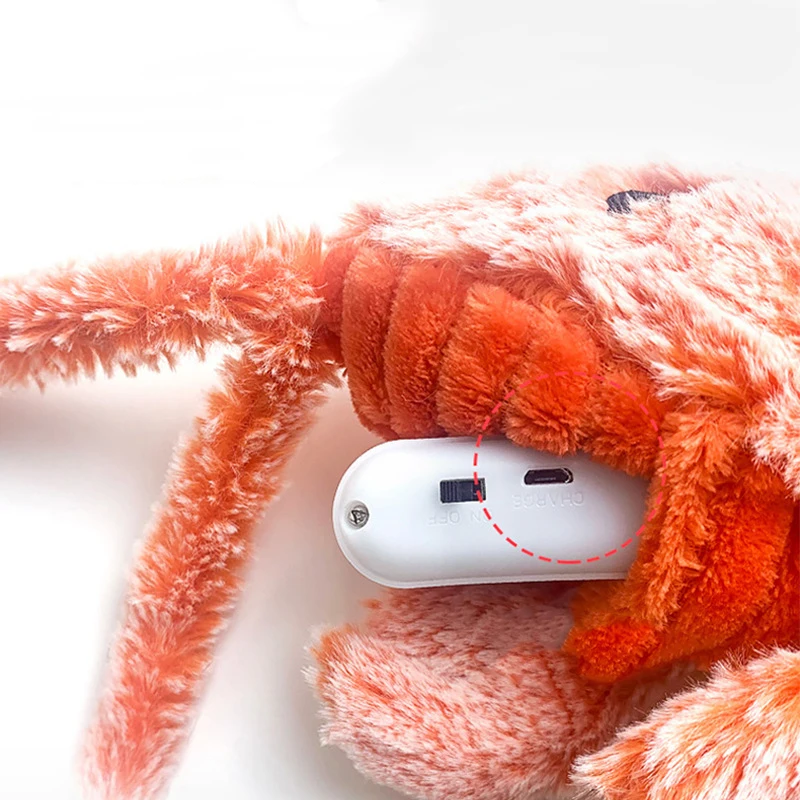 Cat-playing-electric-fish-simulation-lobster-jumping-clown-fish-USB-charging-funny-dog-cat-toy-boredom.jpg Macskat Játszó Elektromos Halszimulációs Homár Ugró Bohóc Halak Usb Töltés Vicces Kutya Macska Játék Unalom Műtárgy - Image 4