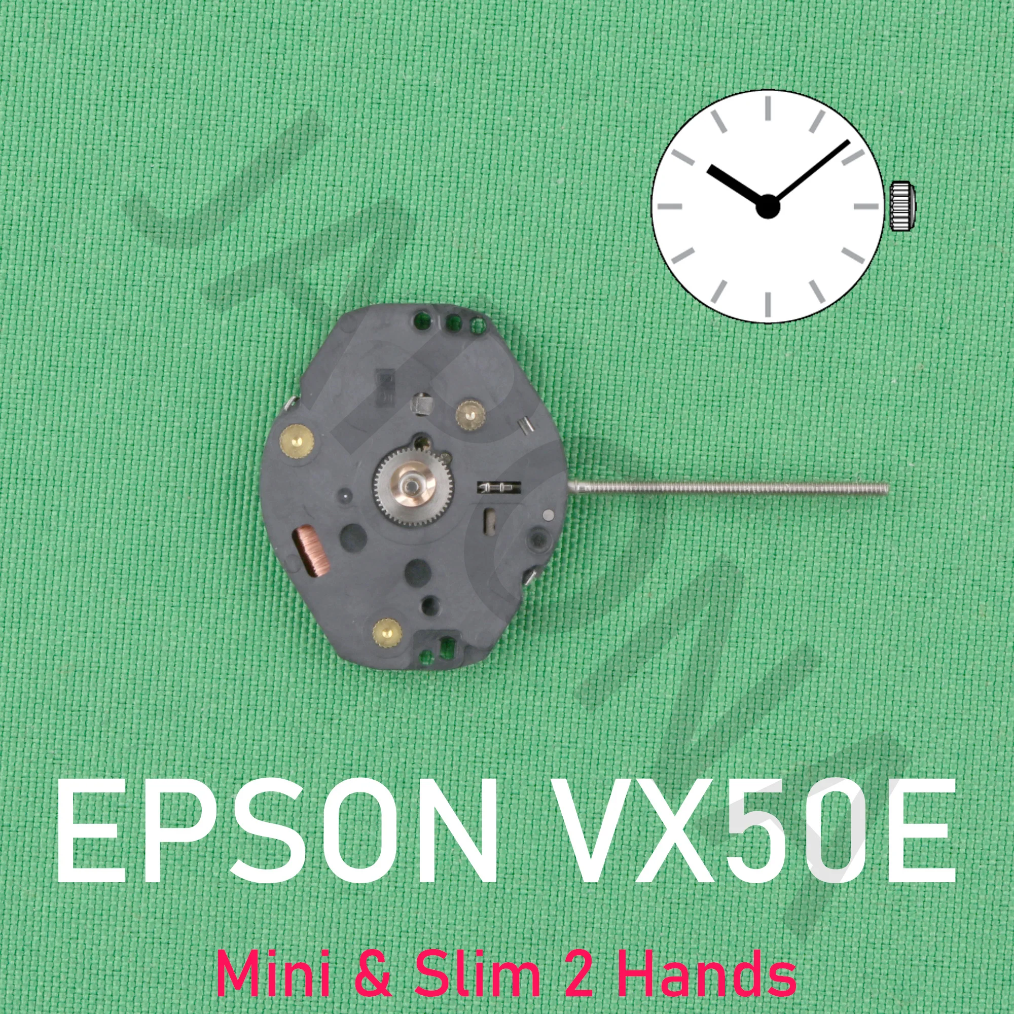 

Движение VX50 epson VX50E, Японское движение, миниатюрное и тонкое движение с 2 стрелками