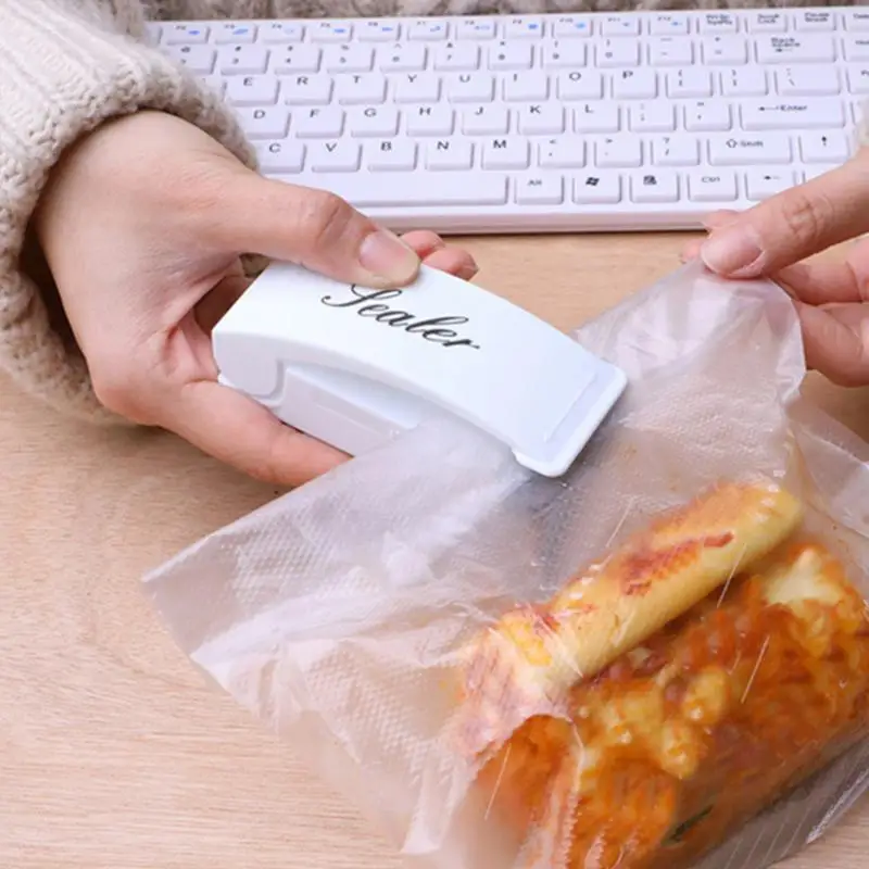 Mini Heat Bag Sealing Machine Package Sealer Bags Thermal Plastic Food Bag Closure Portable Sealer Food Packaging Heat Sealer 6