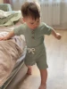 New Summer Newborn infant Baby Boy Knitted Clothes Set Short Sleeve Romper Bodysuit Top and Shorts Casual Outfit for Boys 5