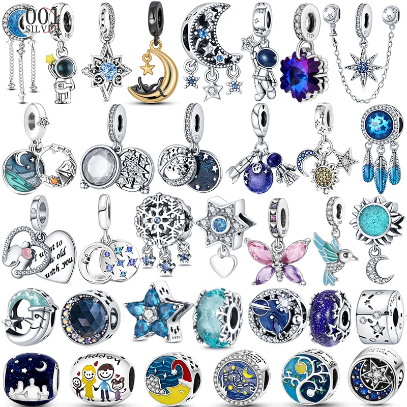 

Galaxy Stars Charms Lovers Beads for DIY Fashion Jewelry – Fits Original 925 Sterling Silver pandora Bracelets