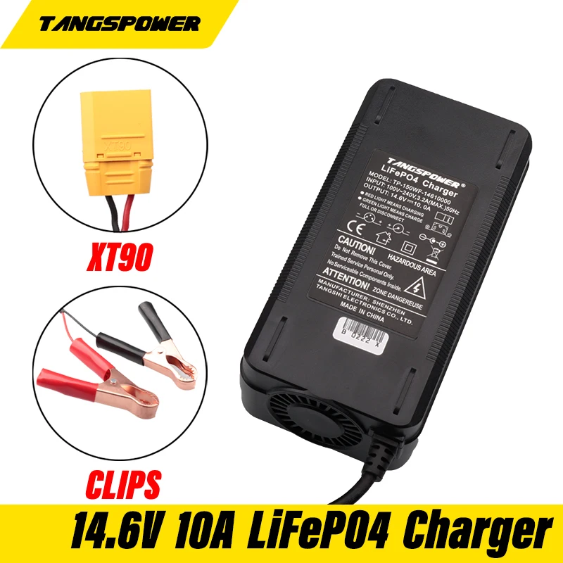 TANGSPOWER выход 14 6 в 10 А для 12 В Lifepo4 зажимы зарядного устройства аккумулятора/XT90