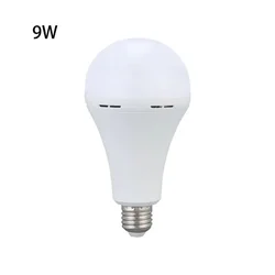 Rechargeable Energy - Saving LED Emergency Light Bulb (9W white light)