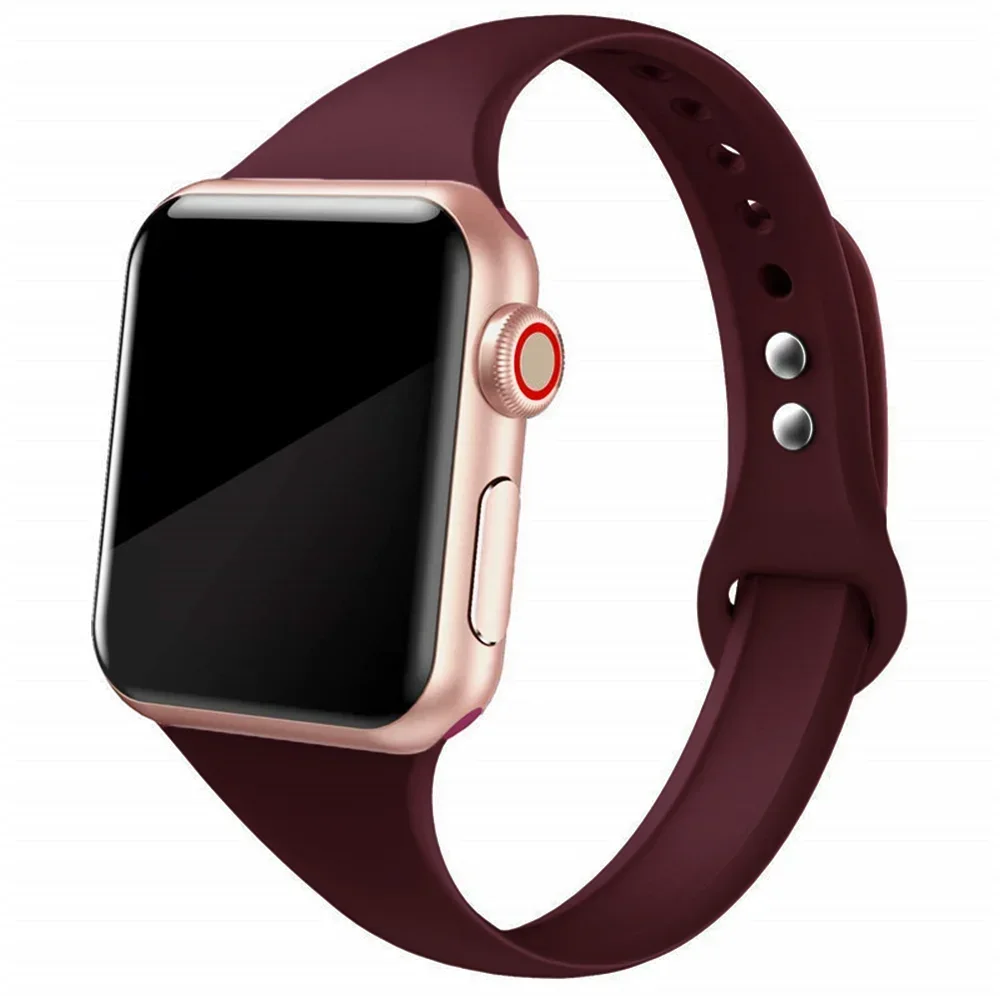 Slim Silicone Sport Watch Bands - Enhanced Comfort and Style