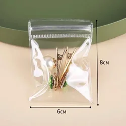 PVC Zip Storage Bags for Jewelry - Transparent, Self - Sealing, Anti - Oxidation, Perfect for Display and Protection (6X8cm)