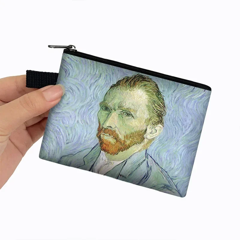 Portamonete con stampa artistica retrò Van Gogh Girasole La notte