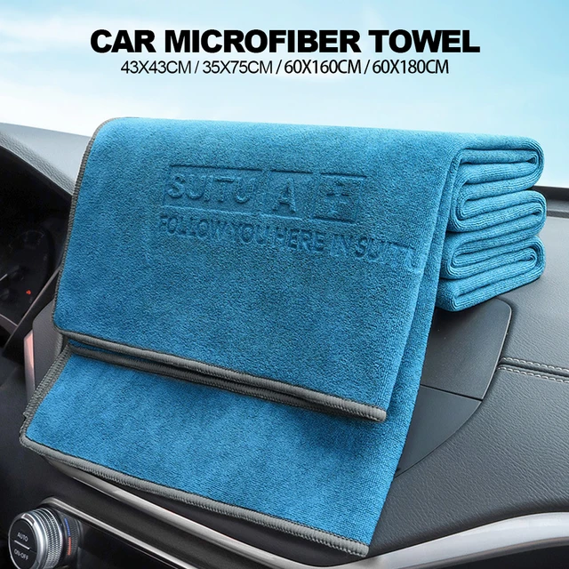 Chiffon microfibre pour lavage et séchage de voiture, 43x43